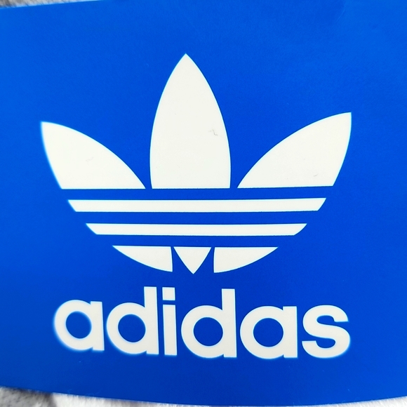 ADIDAS 6 PAIRS OF CREW LENGTH SOCKS, WHITE WITH GREY LOGO - Picture 6 of 8
